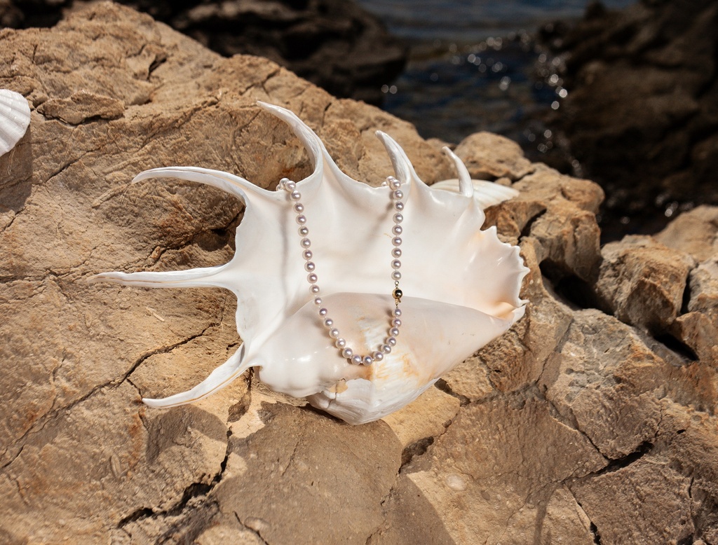 [VCCN02] 8-9mm AA+ White Freshwater Pearl Necklace