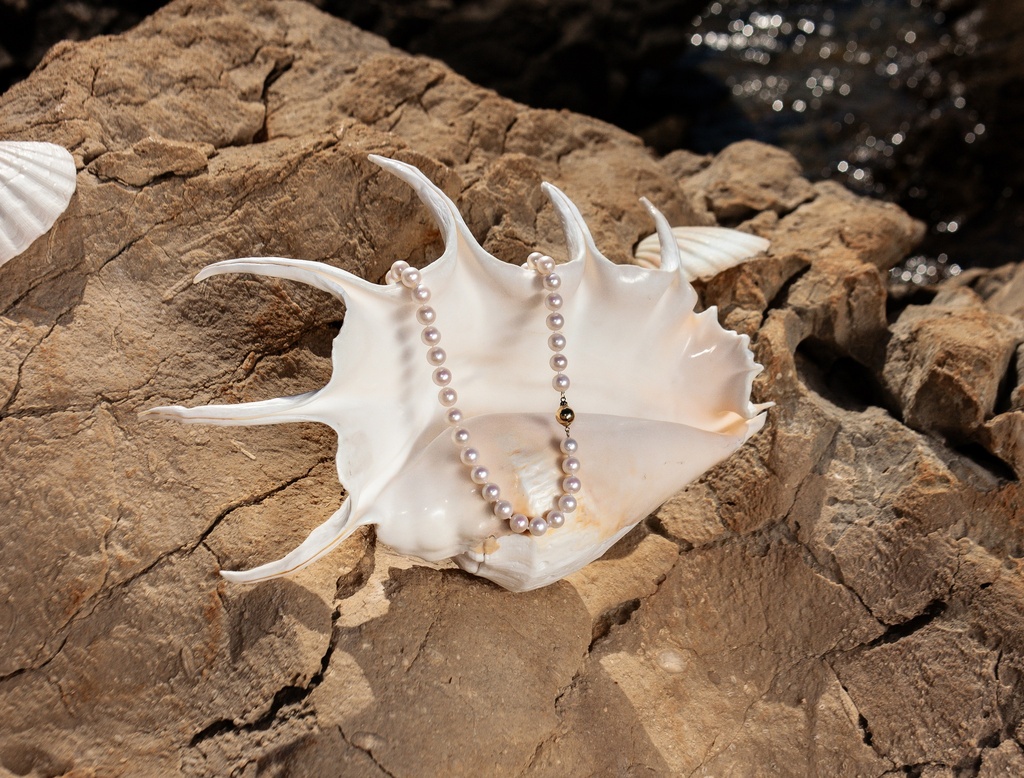 [VCCN03] 9-10mm AA+ White Freshwater Pearl Necklace