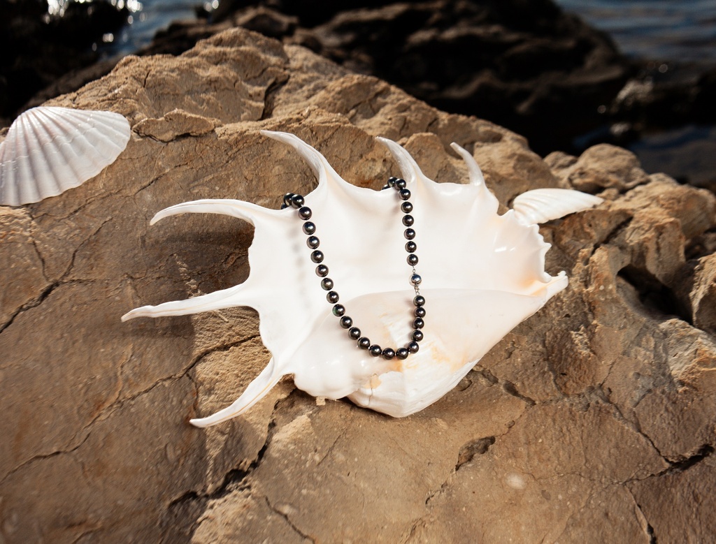 [VSENT02] 8-9mm AA+ Tahitian Sea Pearl Necklace