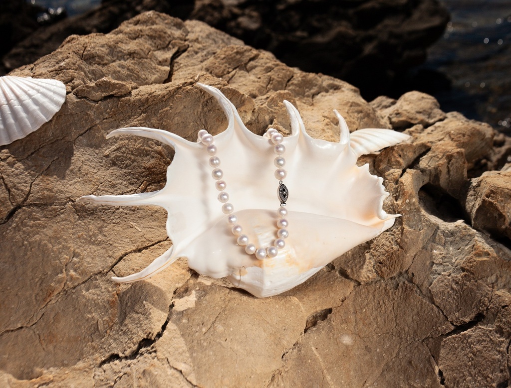 [VWCN12] 11-12mm A White Freshwater Pearl Necklace